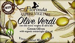 Naturalne mydło Zielone oliwki, z oliwą z oliwek - Florinda Green Olives Natural Soap — Zdjęcie N2