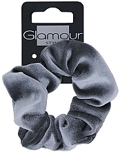 Kup Aksamitna gumka do włosów, szara - Glamour
