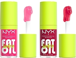 Zestaw do makijażu ust - NYX Professional Makeup Home Alone Fat Oil Lip Drip Trio (3xlip/oil/4.8ml) — Zdjęcie N4