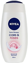 Kup Kremowy żel pod prysznic Care & Roses - Nivea Bath Care Cream Shower Rose And Milk