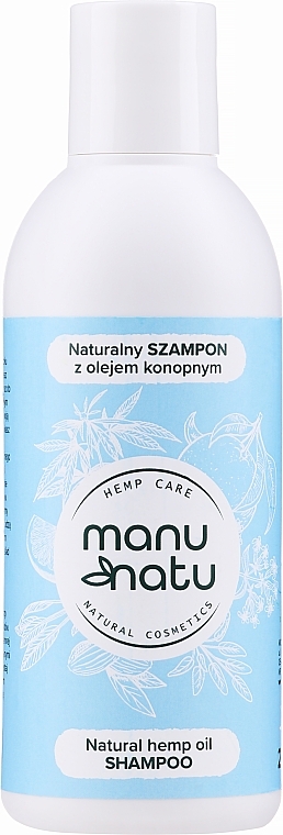 WYPRZEDAŻ Naturalny szampon do włosów z olejem konopnym - Manu Natu * — Zdjęcie N1