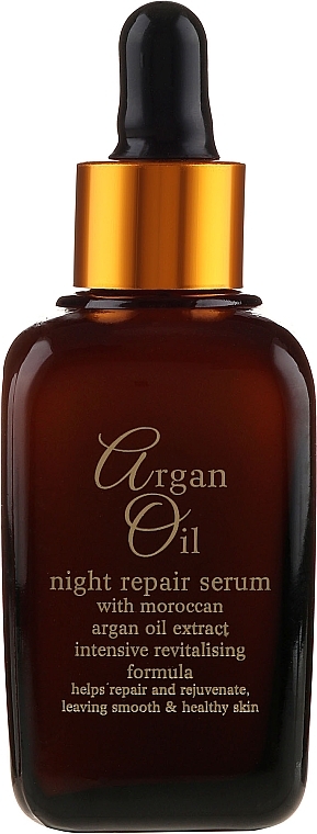 PRZECENA! Odbudowujące serum do twarzy na noc - Xpel Marketing Ltd Argan Oil Night Repair Serum * — Zdjęcie N2