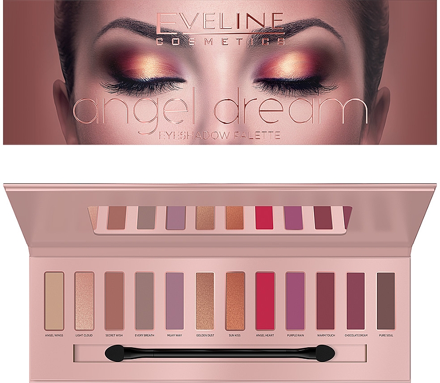 Paleta 12 cieni do powiek - Eveline Cosmetics Angel Dream 