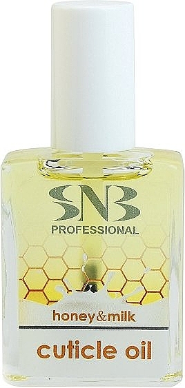 Olejek do paznokci i skórek Mleko i miód - SNB Professional Honey & Milk Cuticle Oil — Zdjęcie N1