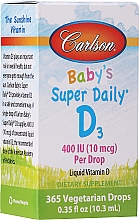 Witamina D3 - Carlson Labs Baby's Super Daily D3 — Zdjęcie N2