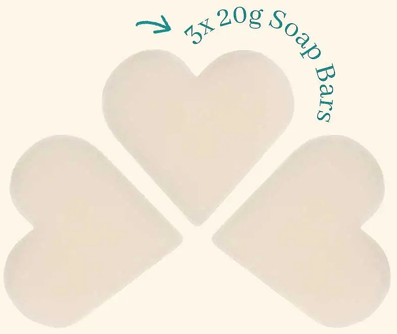 Zestaw - The English Soap Company Occasions Collection Happy Birthday Heart Guest Soaps (soap/3x20g) — Zdjęcie N2