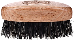 Kup Drewniana szczotka do brody z naturalnym włosiem, jasna - Ronney Professional Barber Small Brush
