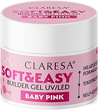 Kup Modelujący żel do paznokci - Claresa Soft & Easy Builder Gel UV/LED Baby Pink