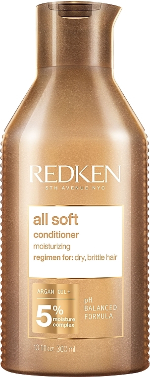Termoochronna odżywka wygładzająca do włosów suchych - Redken All Soft Conditioner