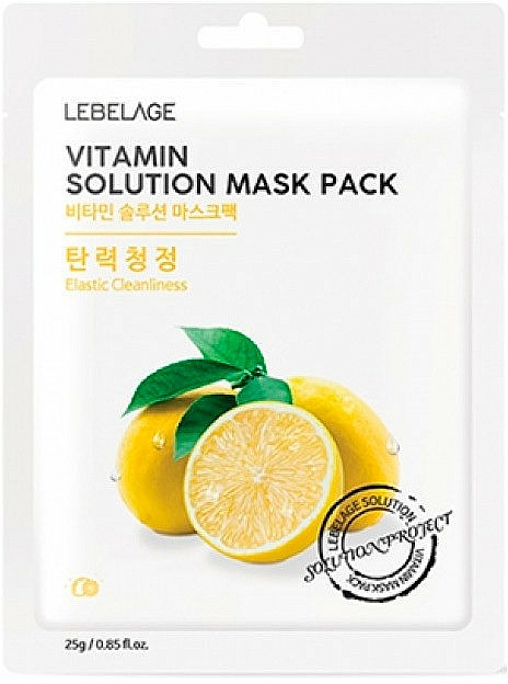 Maseczka do twarzy w płachcie - Lebelage Vitamin Solution Mask