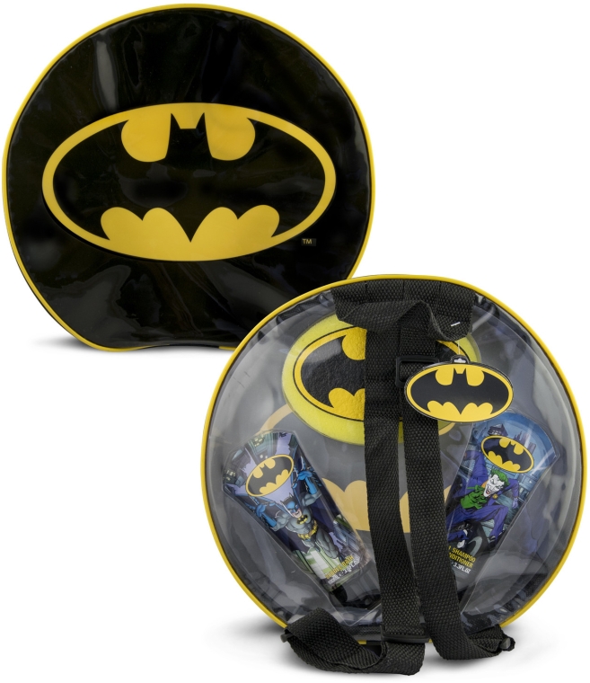 DC Comics Batman - Zestaw Batman (foam 100 ml + shmp 100 ml + sponge + bag)  