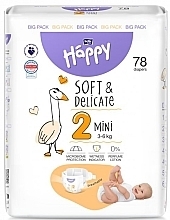 Kup Pieluchy dziecięce 3-6 kg, rozmiar 2 Mini, 78 sztuk - Bella Baby Happy Soft & Delicate