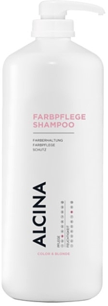 Rewitalizujący szampon do włosów farbowanych - Alcina Farbpflege Shampoo Color & Blonde — Zdjęcie N3