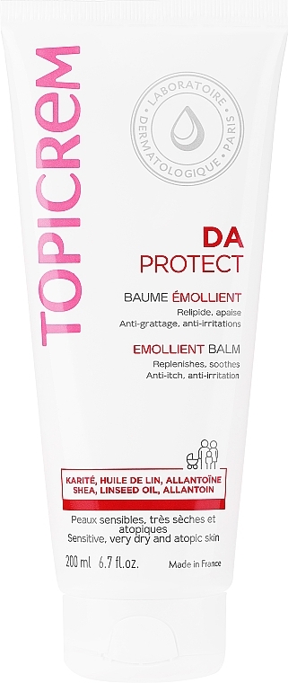 Zmiękczający balsam emolientowy do twarzy i ciała - Topicrem DA Emollient Balm  — Zdjęcie N2