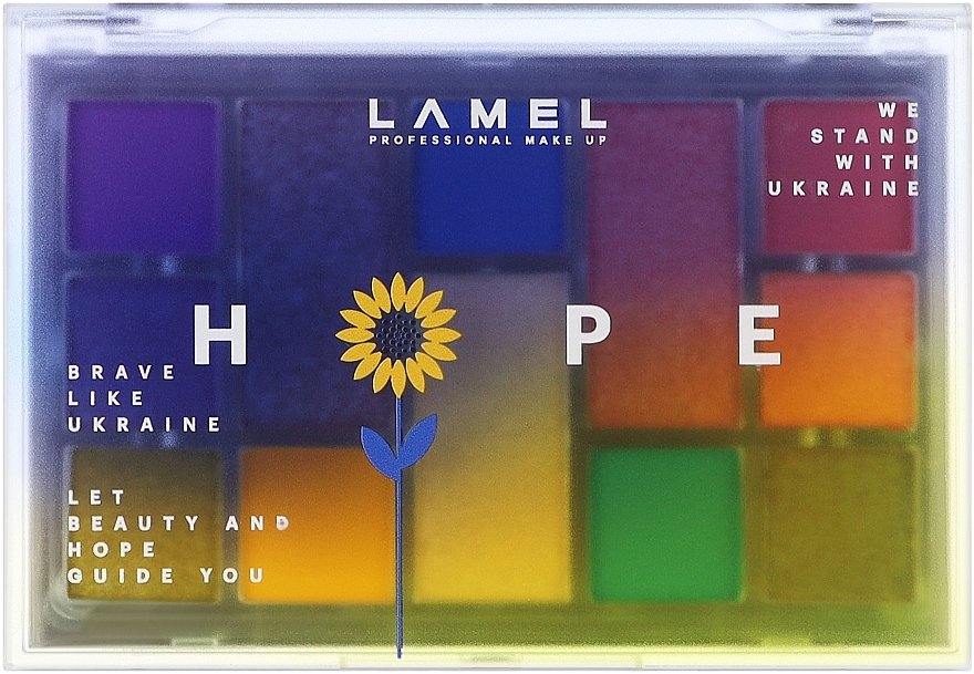 Paleta cieni do powiek - LAMEL Make Up HOPE Eyeshadow Palette — Zdjęcie N2