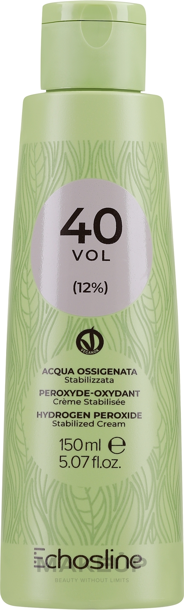 Krem-utleniacz - Echosline Hydrogen Peroxide Stabilized Cream 40 vol (12%) — Zdjęcie 150 ml