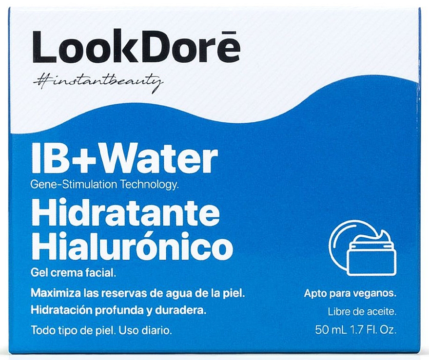 Intensywnie nawilżający żel-krem ​ - LookDore IB+Water Refreshing Moisturizing Gel Cream — Zdjęcie N2