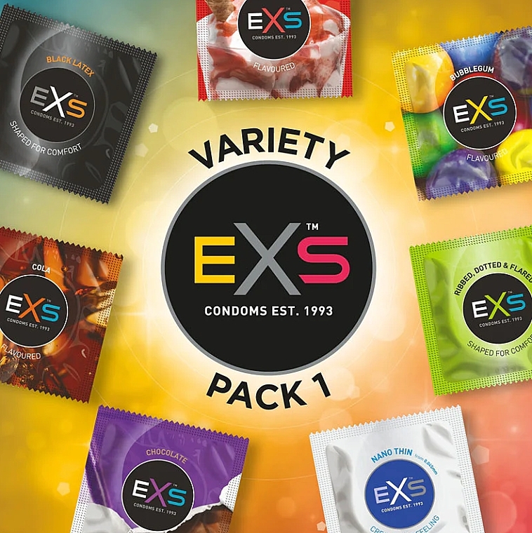 Prezerwatywy - EXS Mixed Variety Pack 1 Condoms — Zdjęcie N2