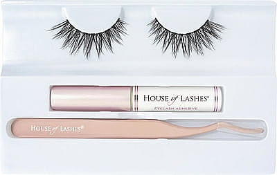 Zestaw sztucznych rzęs z klejem i aplikatorem - House of Lashes Can't Lash Without Kit — Zdjęcie N1