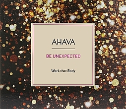 Zestaw - Ahava Be Unexpected Holiday 2023 Work That Body Set (h/cr/100ml + b/lot/100ml + sh/gel/100ml + f/ser/sample/0.5ml) — Zdjęcie N1