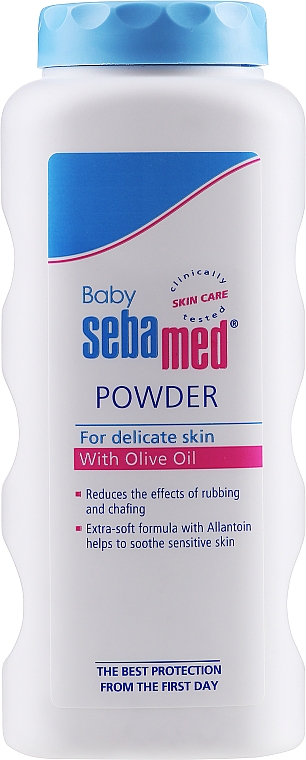 Puder dla dzieci z oliwą z oliwek - Sebamed Baby Powder With Olive Oil — Zdjęcie N1