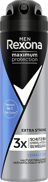 Antyperspirant w sprayu Maksymalna ochrona - Rexona Men Maximum Protection Antitranspirant-Spray Cobalt Dry — Zdjęcie N1