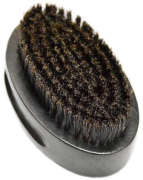Owalna szczotka do brody z naturalnym włosiem - Xhair — Zdjęcie N3
