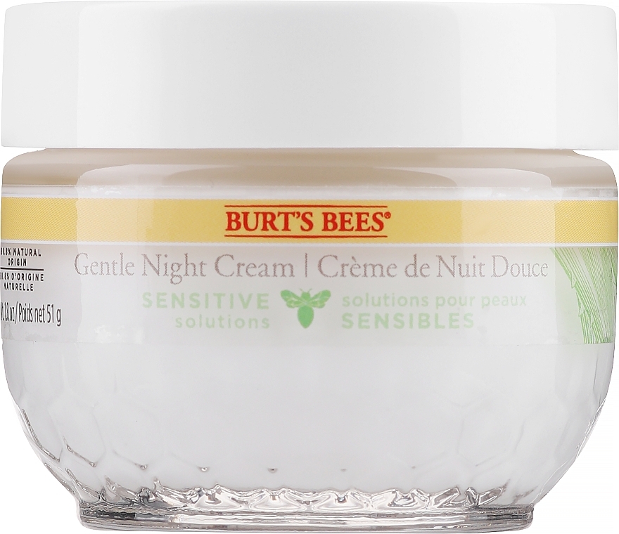 Krem na noc do skóry wrażliwej - Burt's Bees Sensitive Night Cream — Zdjęcie N1
