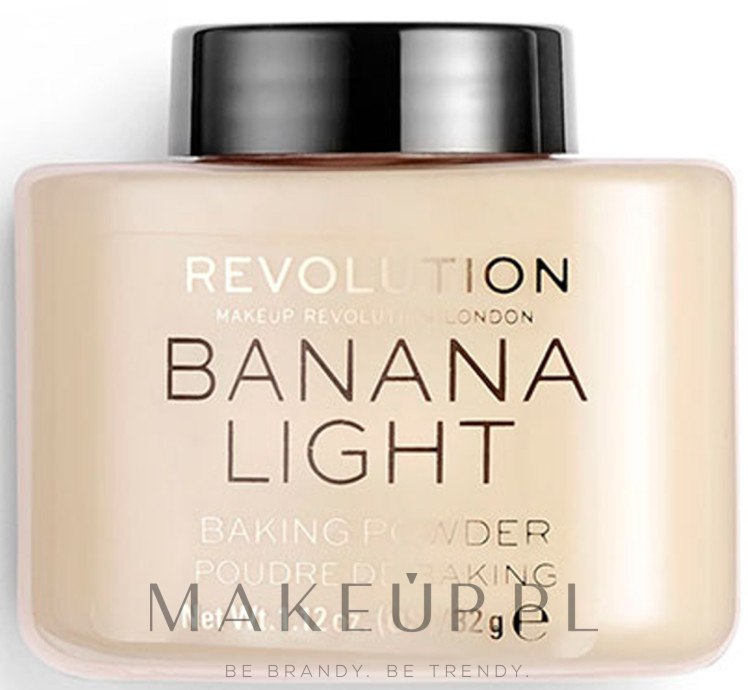 Sypki puder wypiekany - Makeup Revolution Baking Powder — Zdjęcie Banana Light