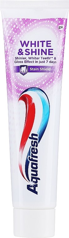 PRZECENA! Wybielająca pasta do zębów - Aquafresh White & Shine Whitening Toothpaste * — Zdjęcie N2