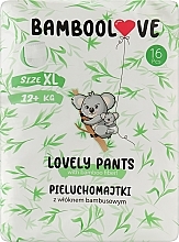 Bambusowe pieluszko-majtki, XL (12 + kg), 16 szt. - Bamboolove Lovely Pants — Zdjęcie N1