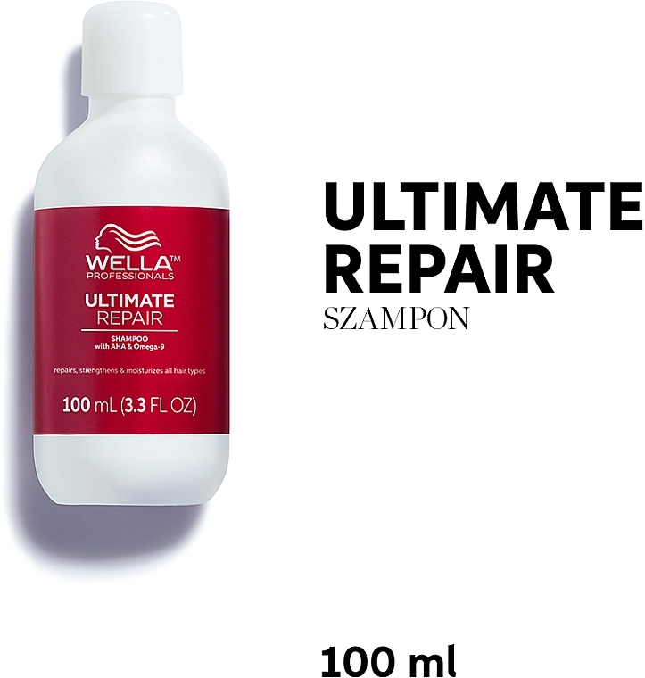 Szampon do wszystkich rodzajów włosów - Wella Professionals Ultimate Repair Shampoo With AHA & Omega-9 — Zdjęcie N15