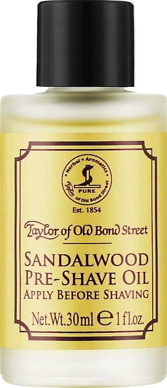 Olejek przed goleniem, Drzewo sandałowe - Taylor of Old Bond Street Sandalwood Pre-Shave Oil — Zdjęcie N1