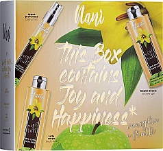 Kup Zestaw - Nani Vanilla & Fruits Gift Set (b/mist/75ml + b/milk/250ml + sh/gel/250ml)