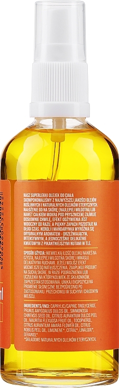 Superlekki olejek do ciała, Neroli i mandarynka - Cztery Szpaki — Zdjęcie N2