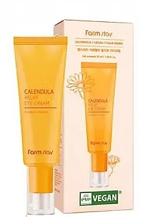 Krem pod oczy z nagietkiem - Farmstay Calendula Relief Eye Cream — Zdjęcie N1