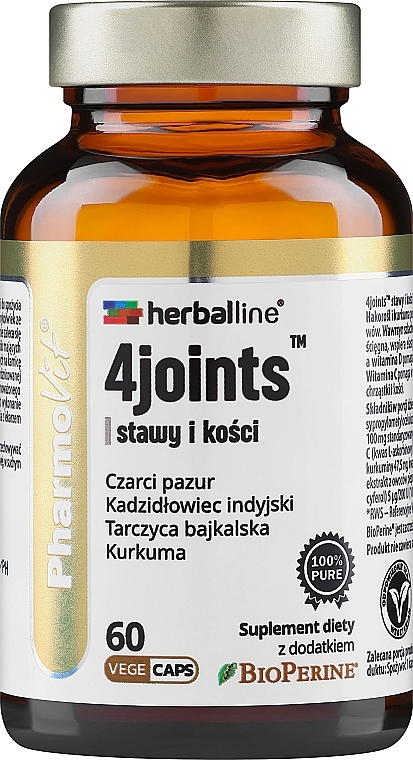 Suplement diety Stawy i kości, 60 szt. - Pharmovit Herballine 4i — Zdjęcie N1