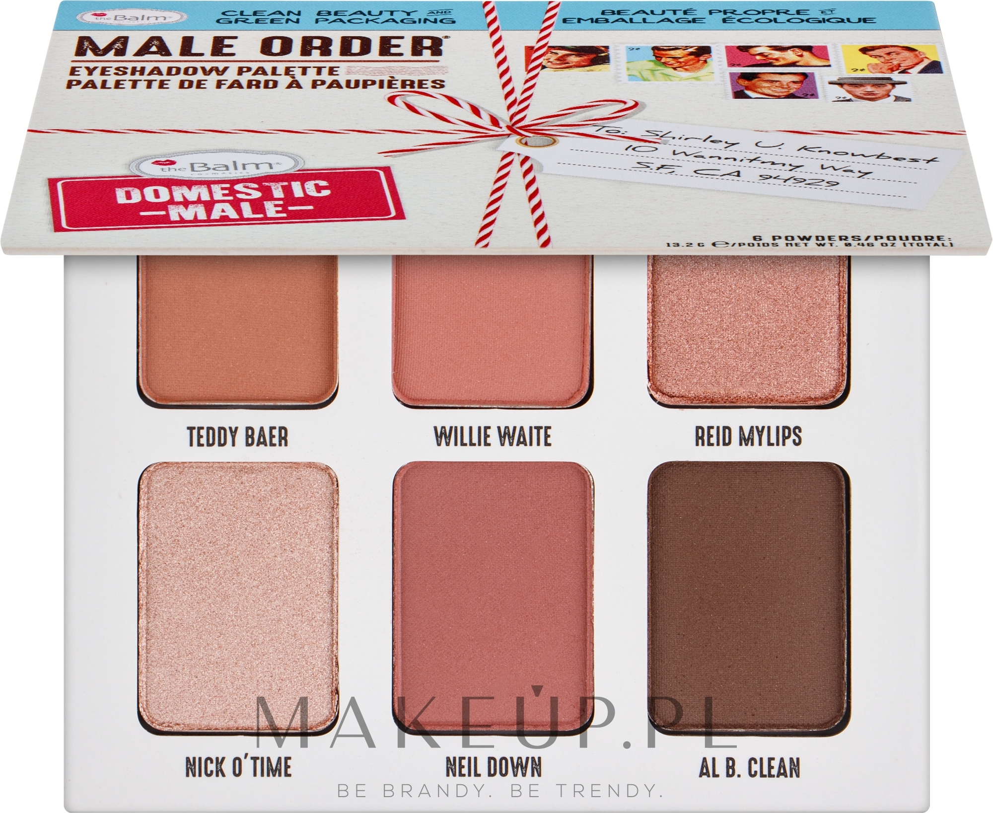 Paleta cieni do powiek - theBalm Male Order Eyeshadow Palette — Zdjęcie Domestic Male