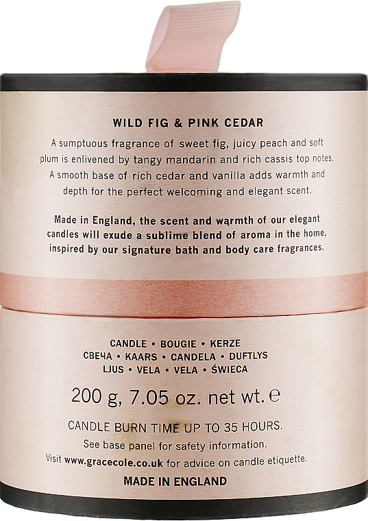 Świeca zapachowa - Grace Cole Wild Fig & Pink Cedar — Zdjęcie N4