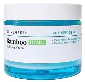 Nawilżający krem przeciwstarzeniowy do twarzy z ekstraktem z bambusa - Bring Green Bamboo Hyalu Hydrating Cream — Zdjęcie N1