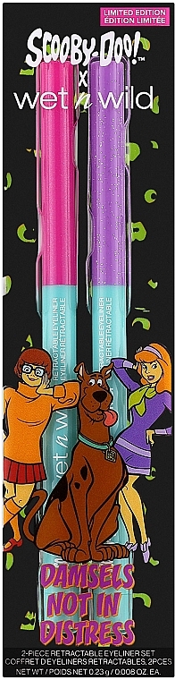 Zestaw - Wet N Wild x Scooby Doo Damsels Not in Distress 2-Piece Retractable Eyeliner Set (eye/liner/2x0,23g) — Zdjęcie N1