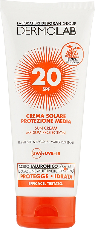 Przeciwsłoneczny krem do twarzy i ciała SPF 20 - Deborah Milano Dermolab Sun Cream SPF 20 — Zdjęcie N1