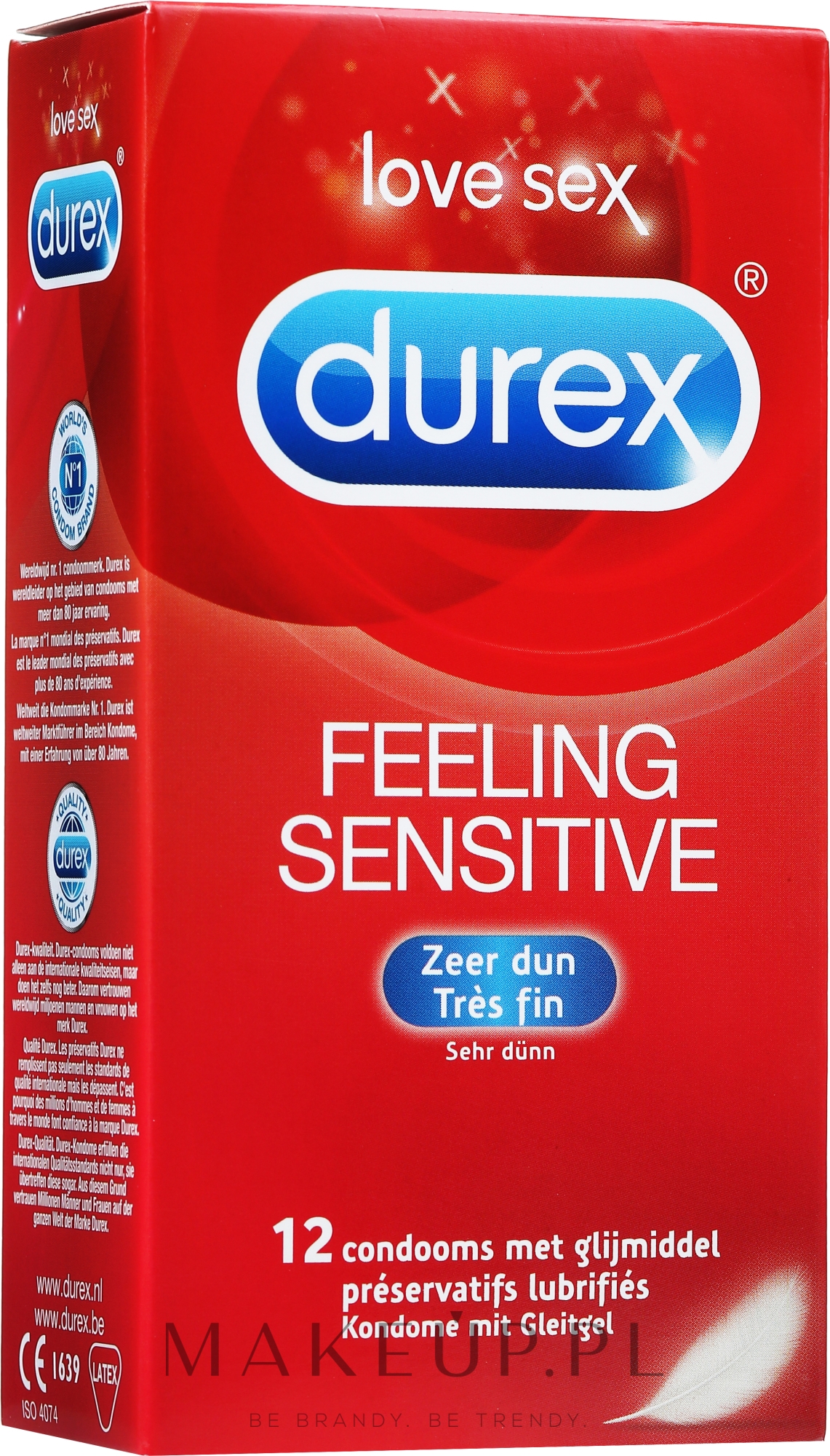 Durex Love Sex Feeling Sensitive Przecena Prezerwatywy 12 Szt Makeup Pl