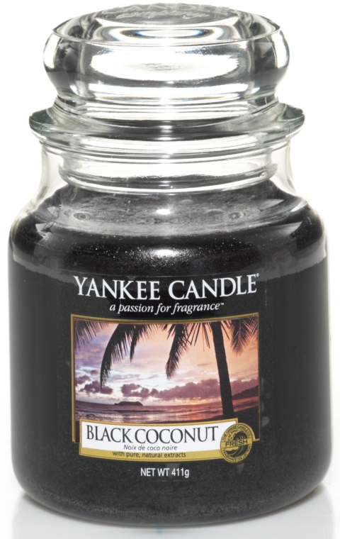 Świeca zapachowa w słoiku - Yankee Candle Black Coconut — Zdjęcie N3