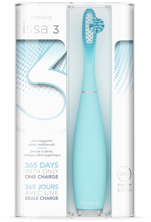 Elektryczna szczoteczka do zębów - Foreo ISSA 3 Ultra-hygienic Silicone Sonic Toothbrush Mint — фото N1