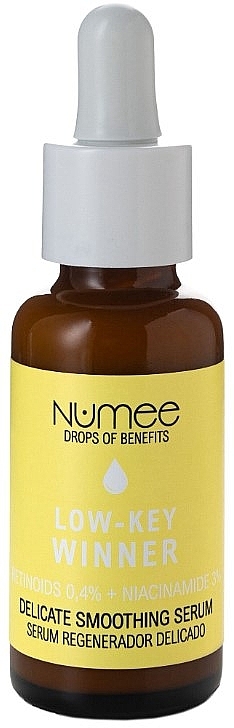 Delikatnie wygładzające serum do twarzy - Numee Game Drops of Benefits Low-Key Winner Delicate Smoothing Serum — Zdjęcie N1