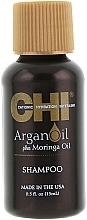 Szampon odbudowujący włosy z olejem arganowym - CHI Argan Oil Plus Moringa Oil Shampoo — Zdjęcie N1
