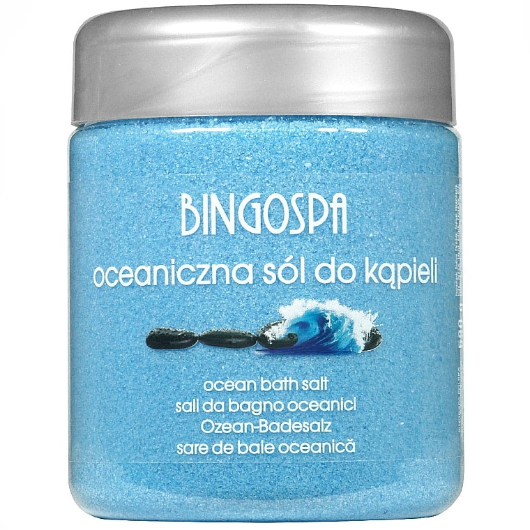 Oceaniczna sól do kąpieli z żeń-szeniem - BingoSpa Ocean Blue Powder Bath Salt With Ginseng