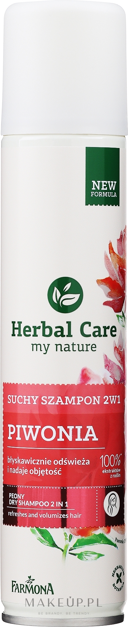 Suchy szampon 2 w 1 Piwonia - Farmona Herbal Care — Zdjęcie 180 ml