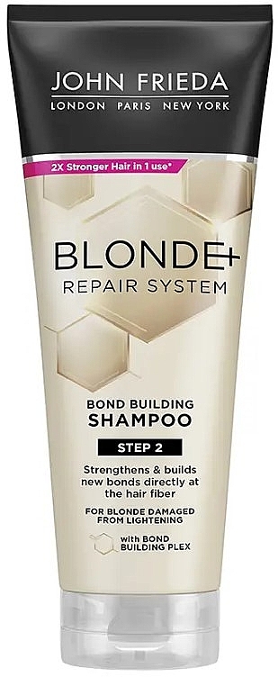 Szampon rewitalizujący - John Frieda Blonde+ Repair System Bond Building Shampoo — Zdjęcie N1